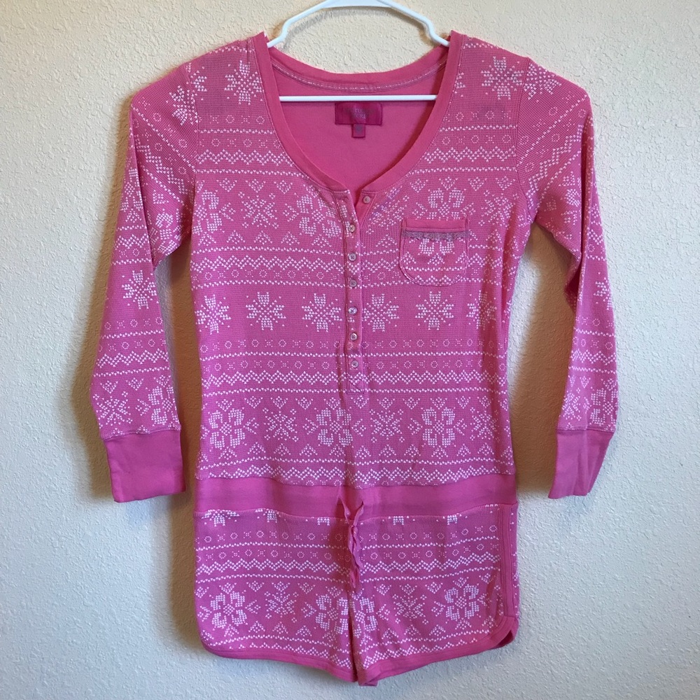 Victoria Secret Pink Thermal Romper Shorts sz L